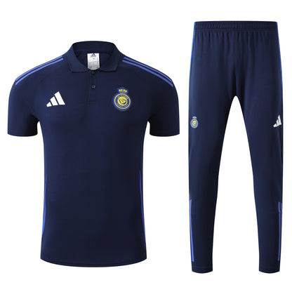 Al-Nassr Dark Blue Polo + Pants Kit 25/26
