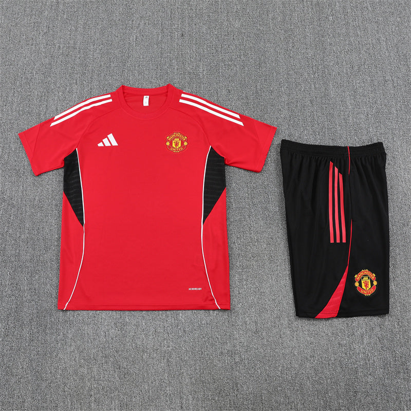 Kit Shirt + Shorts Manchester United Red/Black Training 25/26