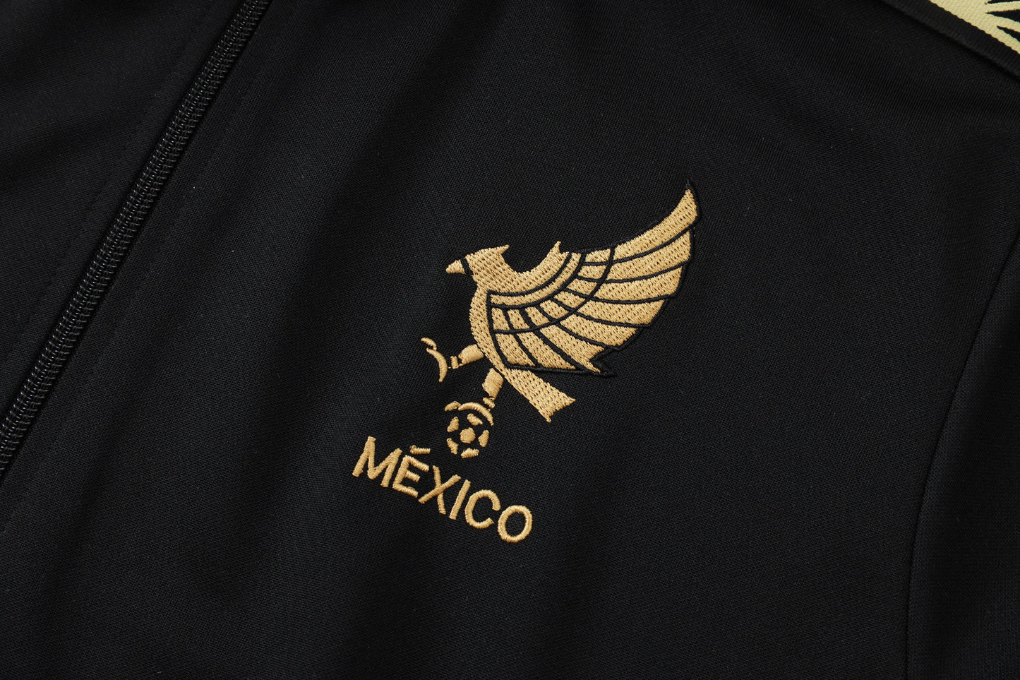 Mexico Black/Gold Tracksuit Full-Zip 25/26