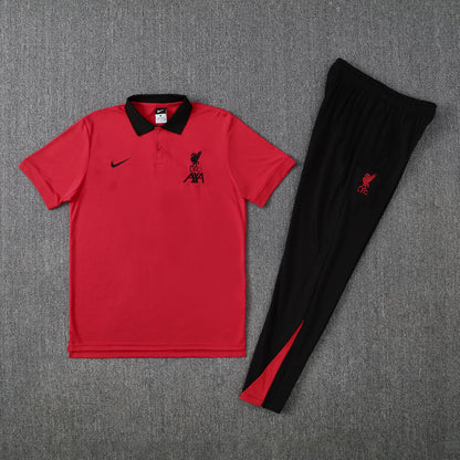 Kit Polo + Pants Liverpool Red/Black 25/26