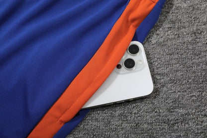 Kit Polo + Pants Juventus Orange/Blue 25/26