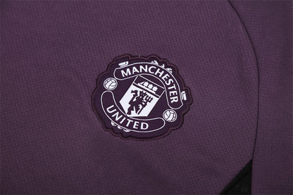 Kit Shirt + Shorts Manchester United Dark Magenta/Black Training 25/26