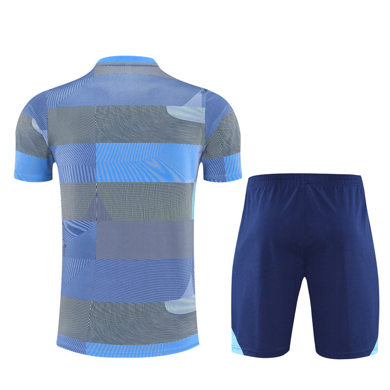 Kit Shirt + Shorts Real Madrid Grey/Blue Training 25/26