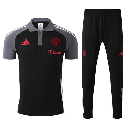 Kit Polo + Pants Manchester United Black 25/26
