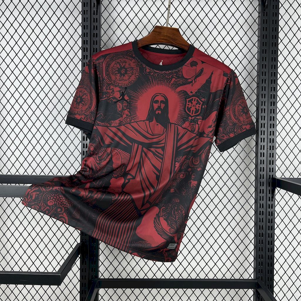 Brazil Christ the Redeemer Special Edition Red Jersey 2025