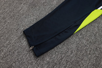 Real Madrid White/Black Tracksuit Half-Zip 25/26