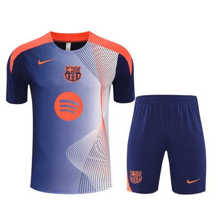 Kit Shirt + Shorts Barcelona Blue/Orange 25/26