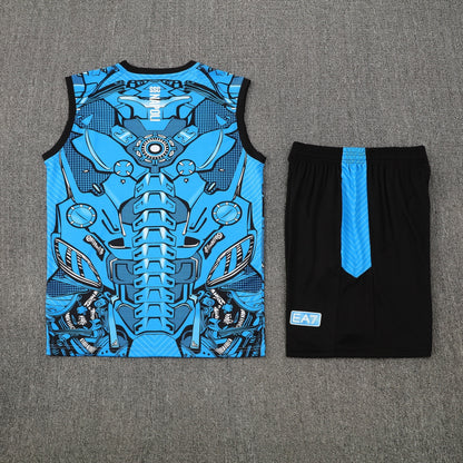 Kit Tank Top + Shorts Napoli Blue/Black 25/26