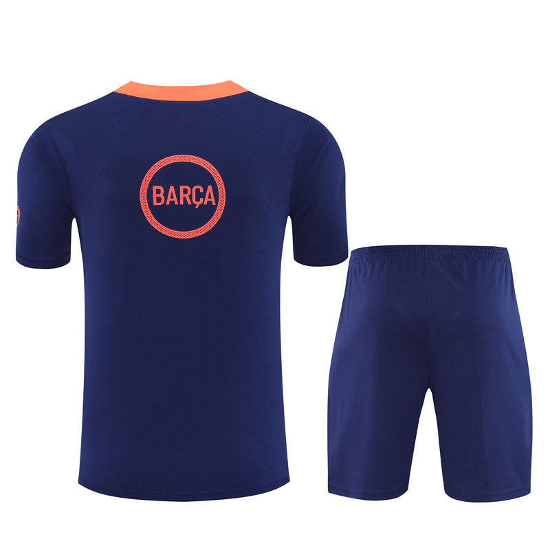 Kit Shirt + Shorts Barcelona Blue/Orange 25/26