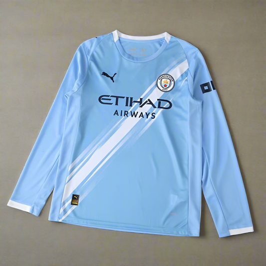 Manchester City Home Jersey Long Sleeve 25/26