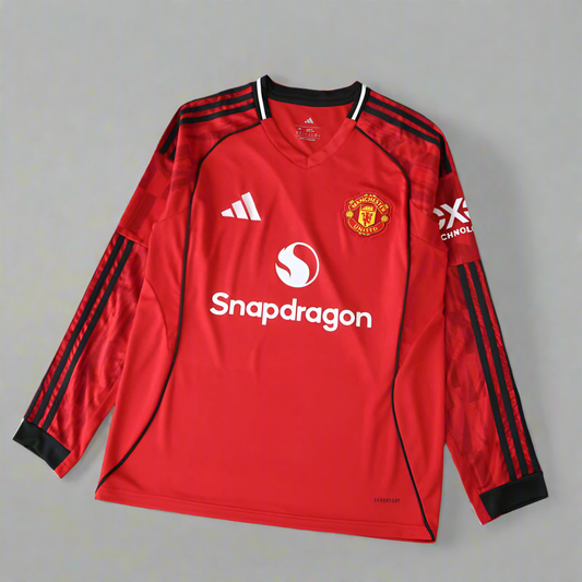 Manchester United Home Jersey Long Sleeve 25/26