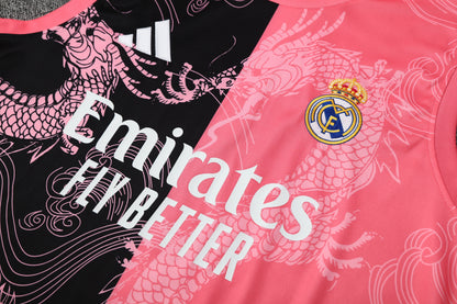 Kit Tank Top + Shorts Real Madrid Black/Pink Training 25/26