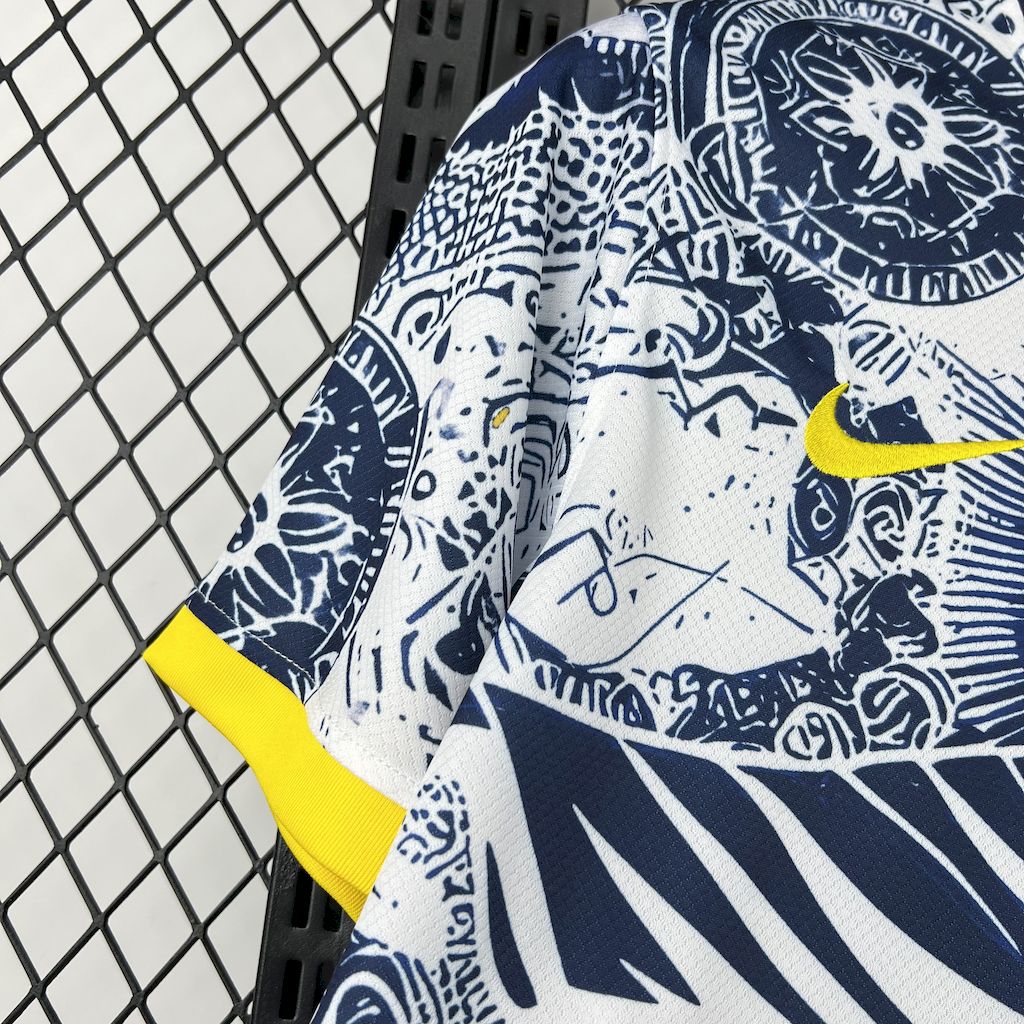 Brazil Christ the Redeemer Special Edition 3 Blue and White Jersey 2025