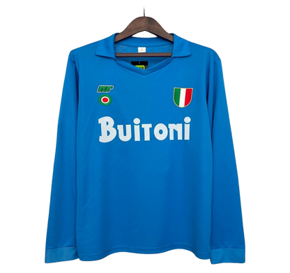 Napoli Home Jersey 87/88 Retro Long Sleeve