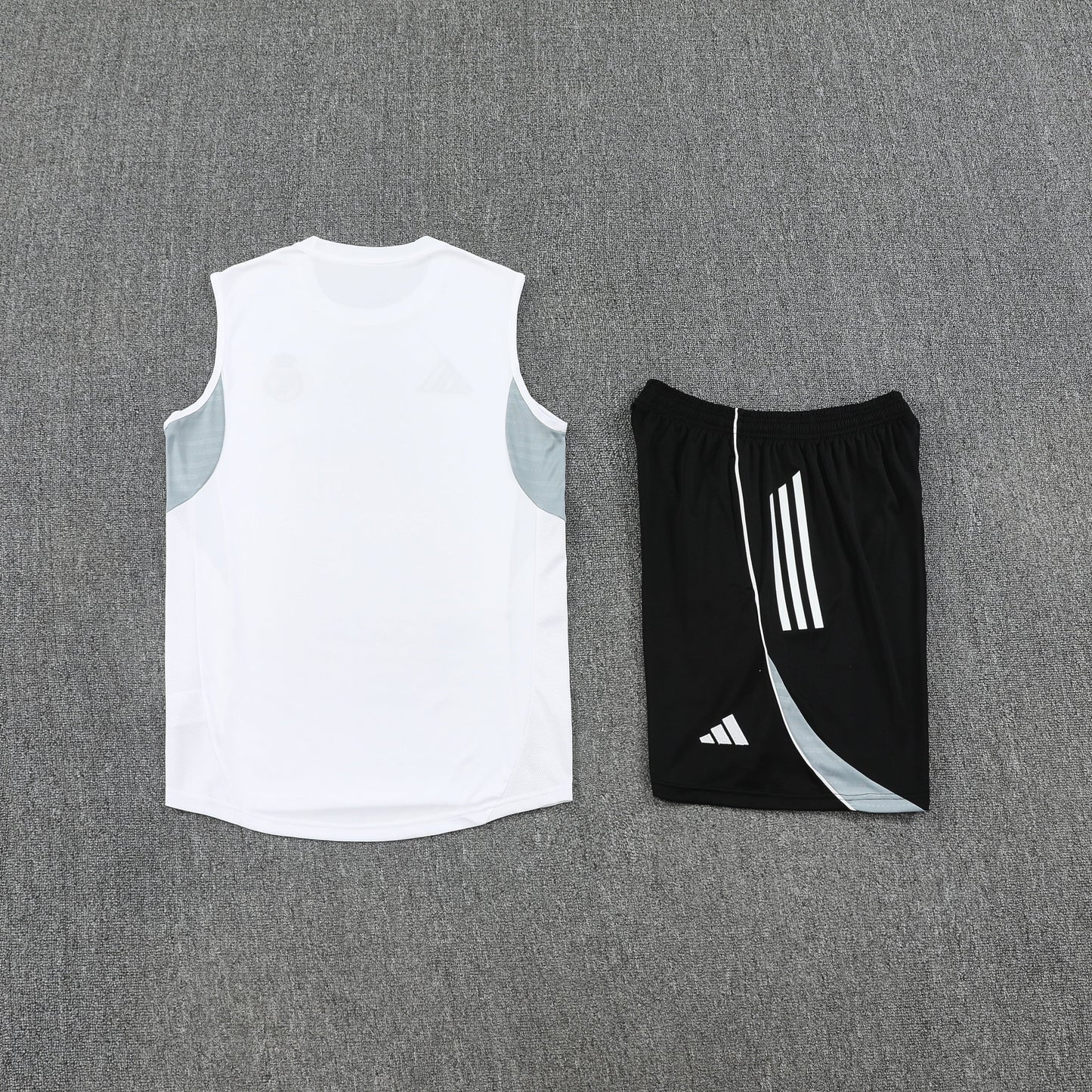 Kit Tank Top + Shorts Real Madrid Training White 25/26