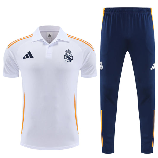 Kit Polo + Pants Real Madrid White/Blue 25/26