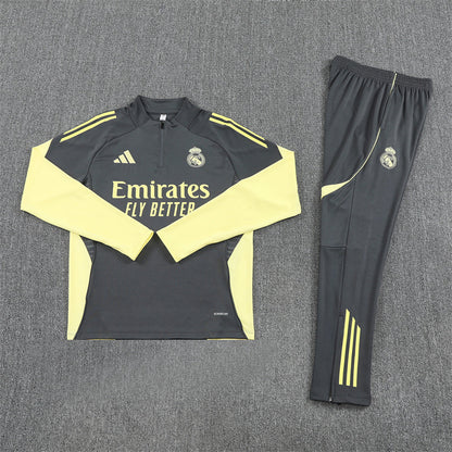 Tracksuit Real Madrid Gray/Yellow Training 25/26