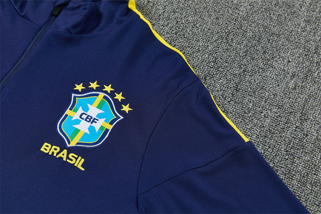 Tuta Brasile Blu Scuro 2026 Uomo | Tuta da Calcio - CalcioVivo