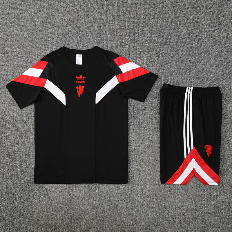 Kit Shirt + Shorts Manchester United Training Black 25/26