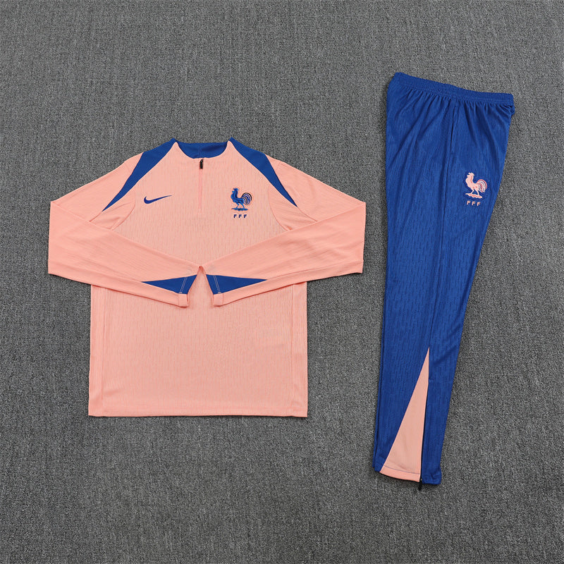 Tracksuit France Pink/Blue Training 25/26