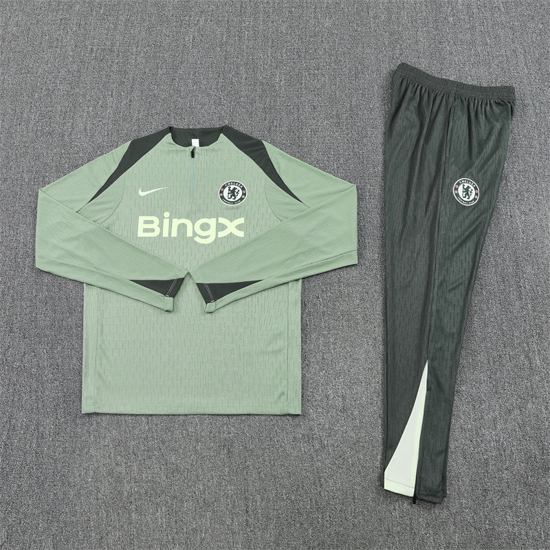 Chelsea Light Green Training Tracksuit 25/26