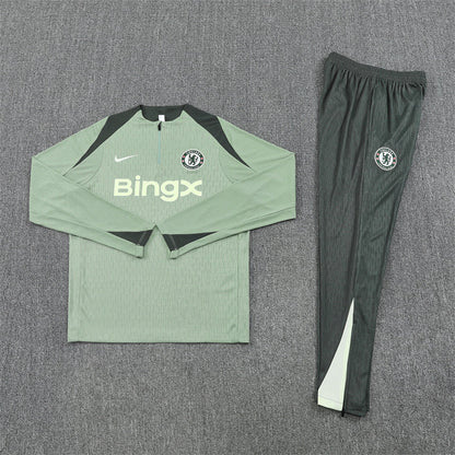 Chelsea Light Green Training Tracksuit 25/26