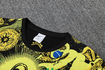 Kit Shirt + Shorts Brazil Christ the Redeemer Yellow Training 25/26