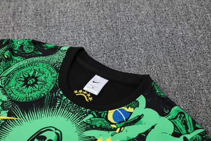 Kit Shirt + Shorts Brazil Christ the Redeemer Green Training 25/26