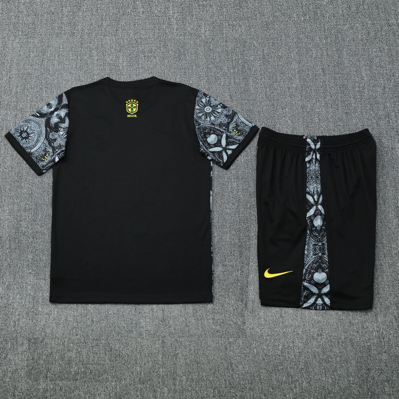 Kit Shirt + Shorts Brazil Christ the Redeemer Gray Training 25/26