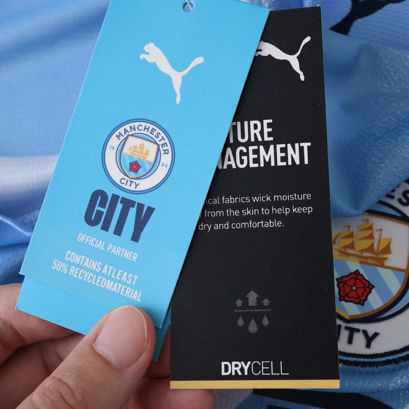 Manchester City Home Jersey Long Sleeve 25/26