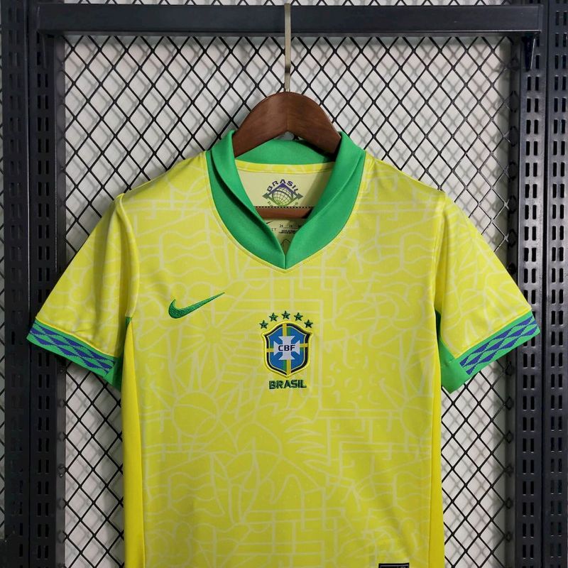 Brazil Home 2024 Kit Kids - CalcioVivo