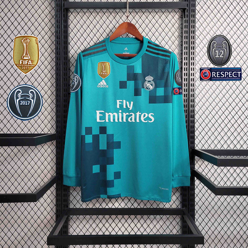 Real Madrid Third Jersey 17/18 Retro Long Sleeve - CalcioVivo