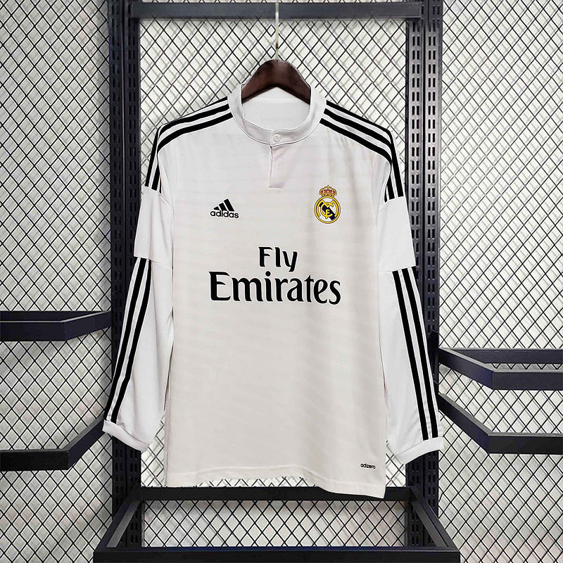 Real Madrid Home Jersey 14/15 Retro Long Sleeve - CalcioVivo