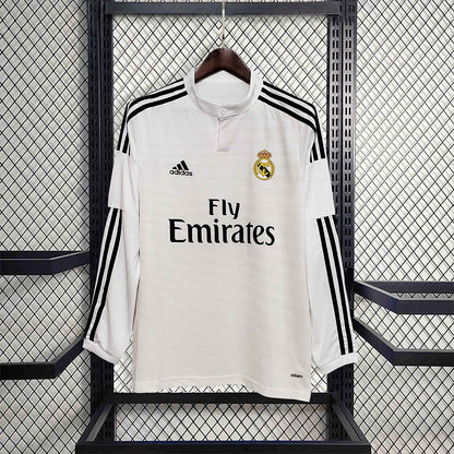 Real Madrid Home Jersey 14/15 Retro Long Sleeve - CalcioVivo