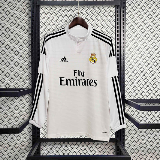 Real Madrid Home Jersey 14/15 Retro Long Sleeve - CalcioVivo