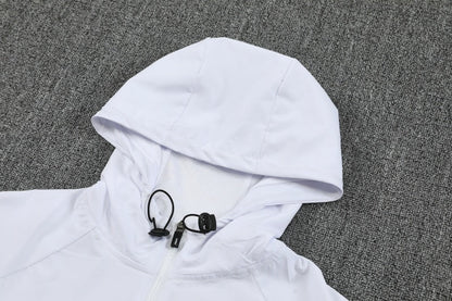 PSG Tech Fleece Hoodie White/Dark Blue