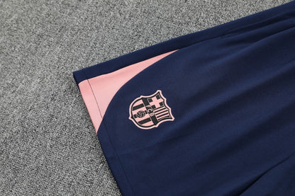 Kit Shirt + Shorts Barcelona Training Beige/Dark Blue 25/26