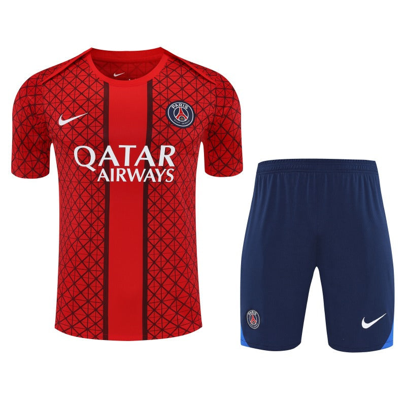 Kit Shirt + Shorts PSG Training Red 25/26