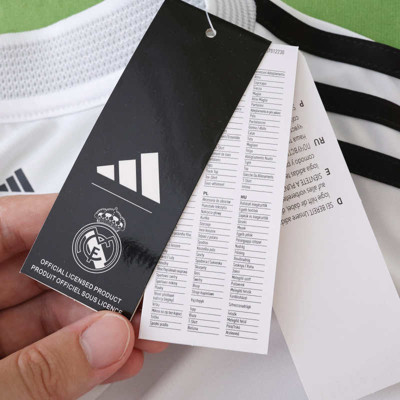 Real Madrid Home Jersey Long Sleeve 25/26