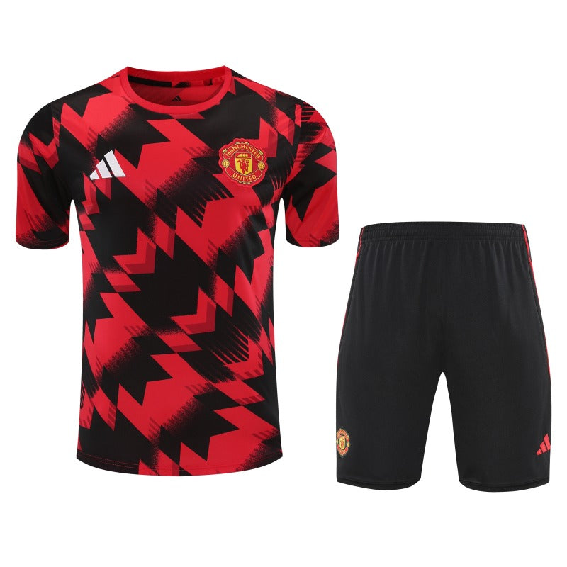 Kit Shirt + Shorts Manchester United Training Red/Black 25/26