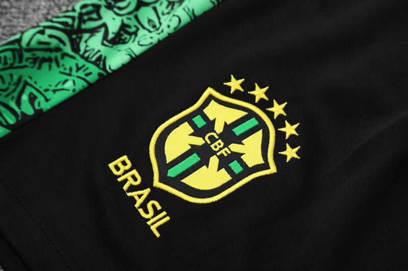 Kit Shirt + Shorts Brazil Christ the Redeemer Green Training 25/26