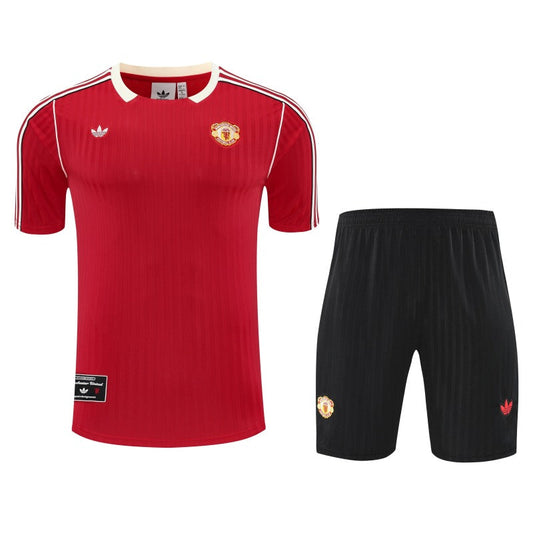 Kit Shirt + Shorts Manchester United Training Red/Black 25/26