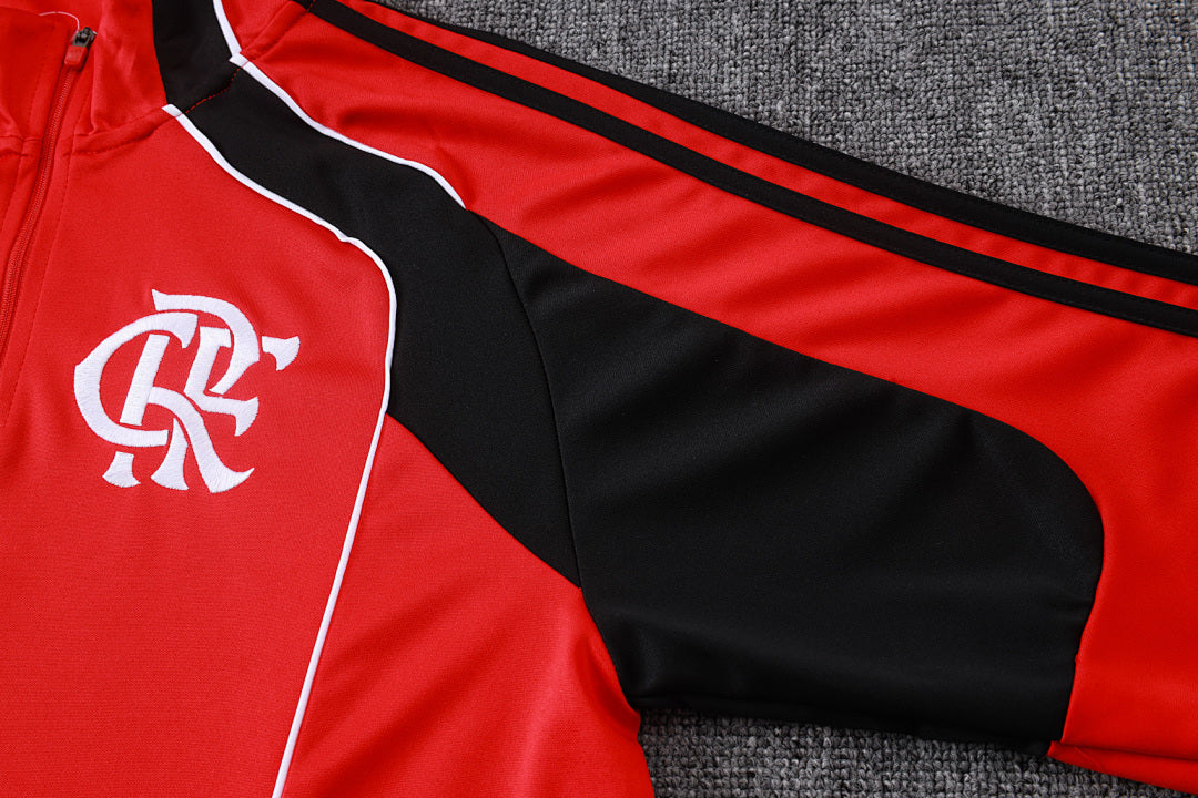 Flamengo Red/Black Tracksuit Half-Zip 25/26