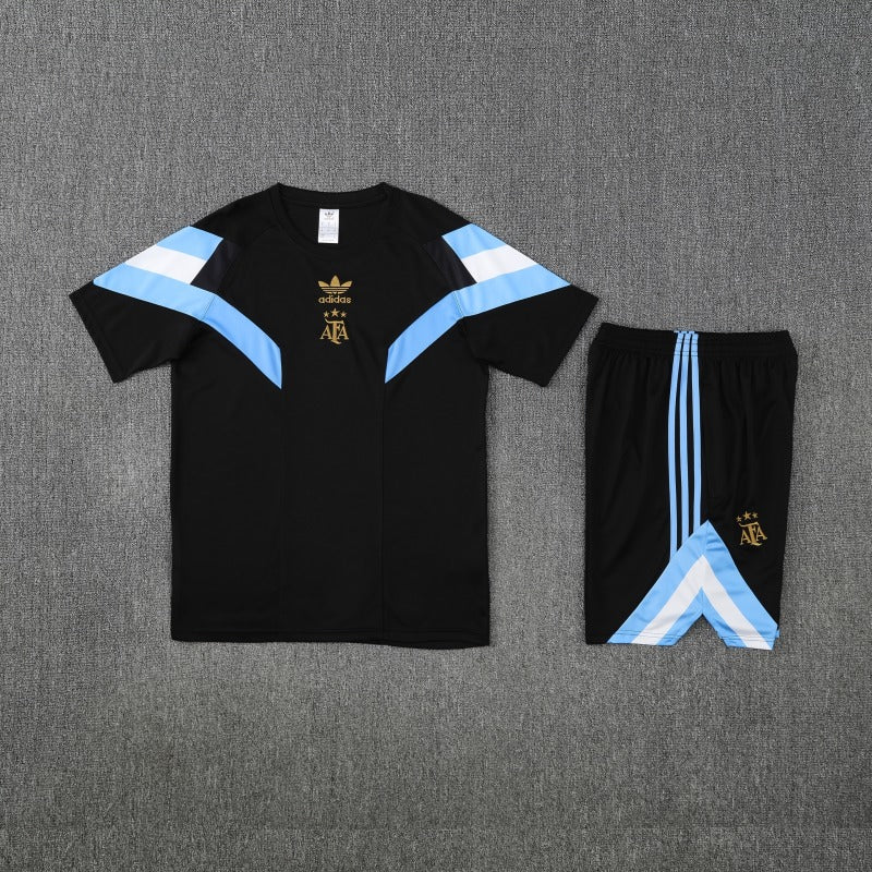 Kit Shirt + Shorts Argentina Training Black 25/26