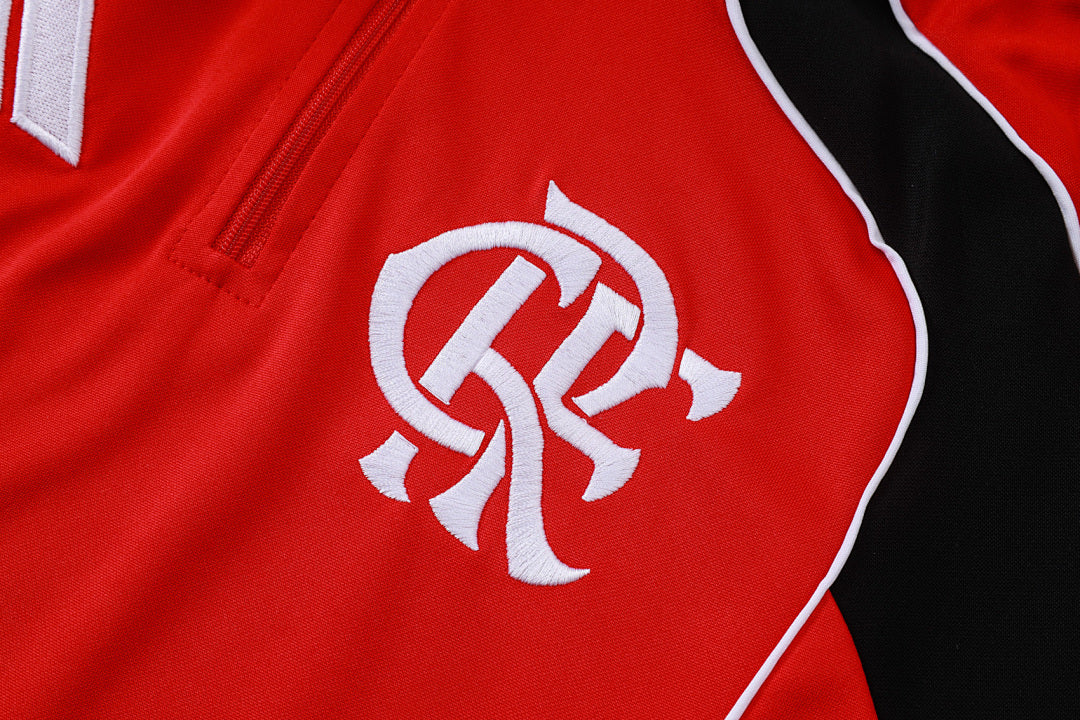 Flamengo Red/Black Tracksuit Half-Zip 25/26