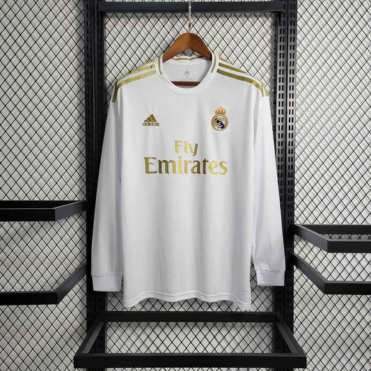 Real Madrid Home Jersey 19/20 Retro Long Sleeve - CalcioVivo