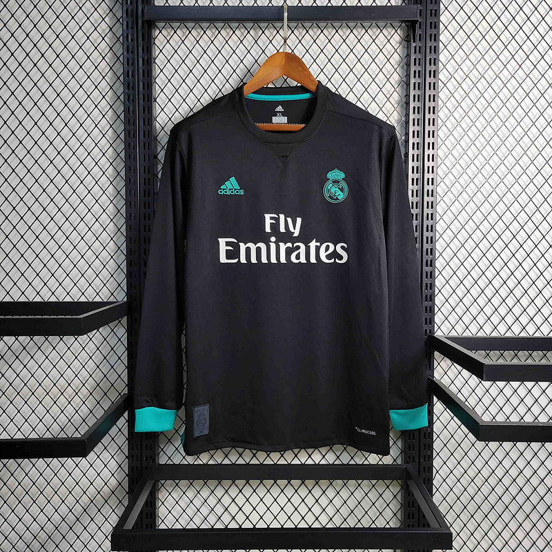 Real Madrid Away Jersey 17/18 Retro Long Sleeve - CalcioVivo