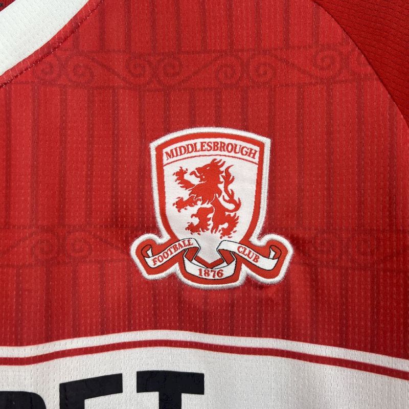 Middlesbrough Home Jersey 25/26