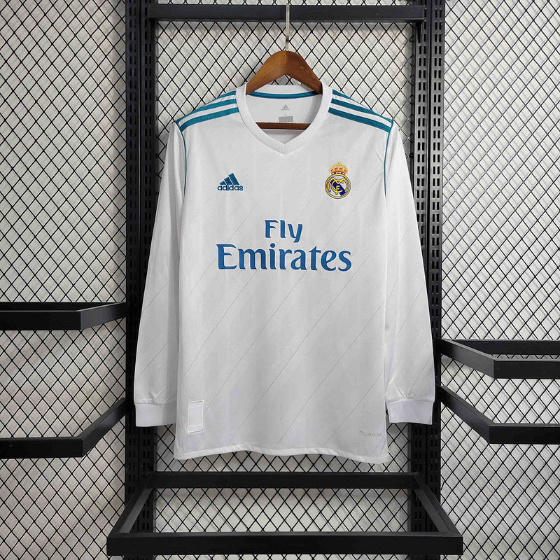 Real Madrid Home Jersey 17/18 Retro Long Sleeve - CalcioVivo