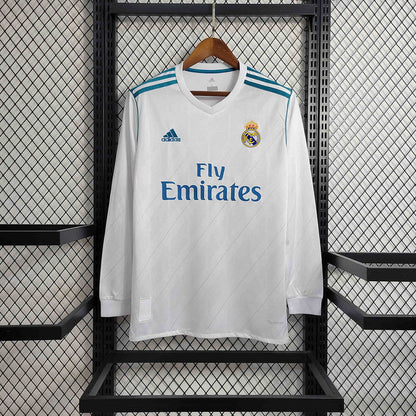 Real Madrid Home Jersey 17/18 Retro Long Sleeve - CalcioVivo